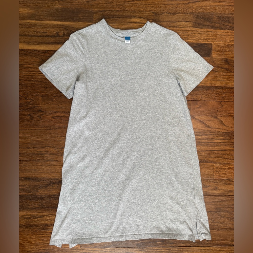 Old Navy Heather Gray T-Shirt Dress